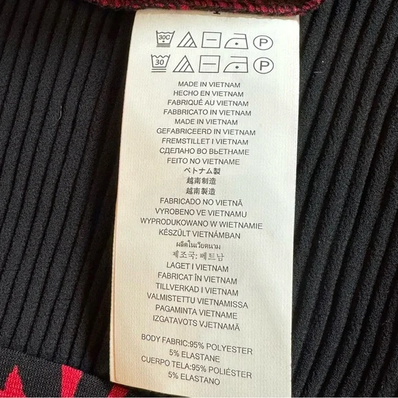 Michael Kors Women's Red And Black Floral Raspberry Tunic Top XL - Picture 8 of 11